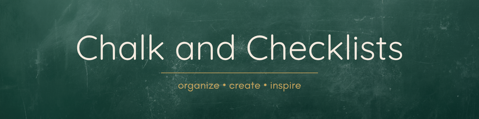 Chalk and Checklists